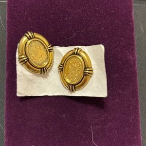 Gold toned earrings